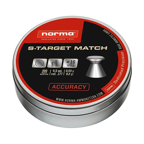 Norma S target match diabole, cal. 4,5 mm