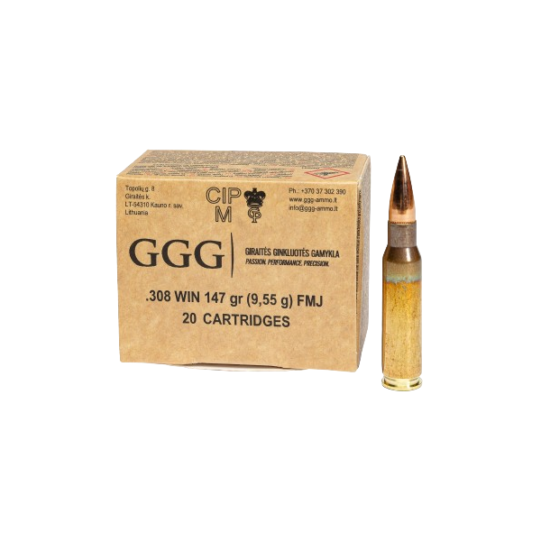 GGG FMJ, cal. .308 Win., 10,55 g