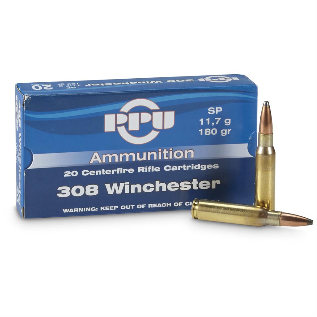 PPU SP, cal. .308 Win., 11,7 g